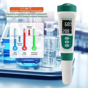 Nuevo Analizador de Agua para Piscinas 2026 con Pantalla LCD Retroiluminada, Digital, 5 en 1, Multifuncional, Medidor de PH, Temperatura, Salinidad, TDS y <span class=keywords><strong>EC</strong></span> de Alta Precisión - Product Image 5
