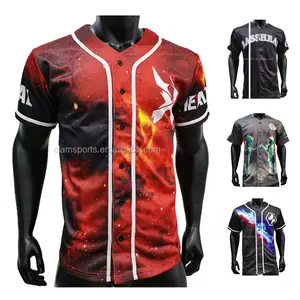 Wholesale Cheap China Unisex Mens Plain Blank Logo Design Sublimated Custom Baseball Jersey