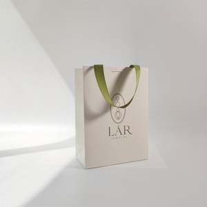 KM Personalised Gift <b>Bags</b> Paper with Rope String Small Paper <b>Bags</b> for the Products in Skincare - Product Image 2