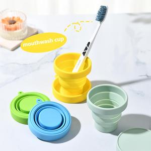 Gobelet pliable en silicone avec couvercle, sans BPA, réutilisable, portable pour le camping, la randonnée, promotion - Product Image 5