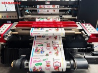 Machine d'impression flexographique à servo-moteur complet de type unitaire 4/6 couleurs pour l'emballage