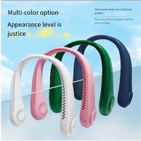 Mini ventilateur de cou portable, ventilateur de refroidissement pour usage extérieur, pliable, sans pales, à porter