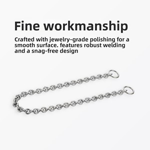 ปลอกคอสุนัขป้องกันการกัดโลหะสแตนเลสป้องกันการสูญเสียป้องกันการกัดกร่อนป้องกันการเกิดสนิมป้องกันกระดูกงู - Product Image 5