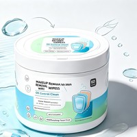 Lingettes démaquillantes personnalisées à base d'eau et d'huile, pour un nettoyage quotidien en profondeur, en plusieurs pièces, pour une extraction douce et une eau pure.