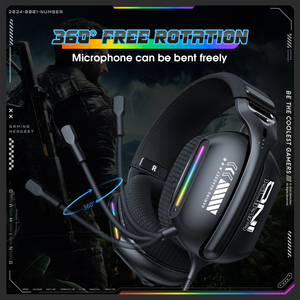 Casques de jeu en gros ONIKUMA X12 Prix d'usine Noir RGB Filaire USB PC Gamer Casques de jeu <span class=keywords><strong>avec</strong></span> microphone - Product Image 6