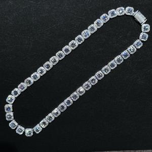 10 मिमी/12 मिमी कस्टम आकार रॉक-कैंडी टेनिस हार हिप हॉप हार हार 6 मिमी 5.5 मिमी vv मोइससानाइट चेन पुरुषों के लिए 925 रजत के साथ - Product Image 6