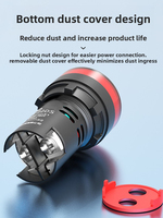 Indicador de Energía LED AD16-22DS Universal AC/DC hasta 380V con Luces de Estado Rojas, Verdes y Amarillas