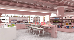 อุปกรณ์จัดแสดงเครื่องสำอางสมัยใหม่และเฟอร์นิเจอร์ร้านเสริมสวยไม้สำหรับการออกแบบตกแต่งภายในร้านค้าปลีกและโซลูชั่นการจัดแสดงผลิตภัณฑ์ดูแลผิว - Product Image 3