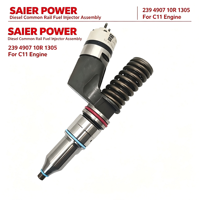 Conjunto de Inyector de Combustible Common Rail Diésel 249-0707/10R-1305 249-0712/10R-3147 para Motor C11