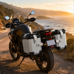 ユニバーサルバイク用サイドパニア 28L 35L アルミ合金製 防水 耐衝撃 収納ラゲッジボックス 卸売 - Product Image 1