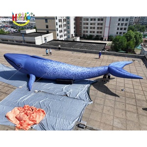 <span class=keywords><strong>Acuario</strong></span> Club Océano Decoración Inflable Animales Marinos Juguete Gigante Inflable Ballena Azul - Product Image 1