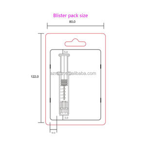 Blister à clapet en PVC PET design personnalisé en <span class=keywords><strong>plastique</strong></span> transparent résistant aux enfants 0.5ml 1ml 0.5cc 1 Cc <span class=keywords><strong>seringue</strong></span> avec aiguille - Product Image 1