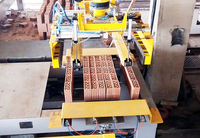 Línea de Producción Automática de Ladrillos Rojos, Sistema de Paletización Robótica para Descarga de Ladrillos en Hornos de Túnel, Planta de Ladrillos Llave en Mano