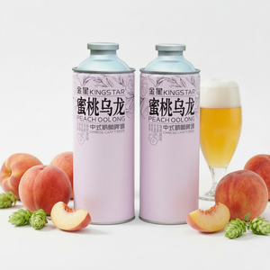 Kingstar Peach Oolong Tea Ale 1L Craft <strong>Beer</strong> 4.1% ABV Herb Spice Variety Refined Alcohol Malt Fermented Beverage China Perfect - Product Image 3