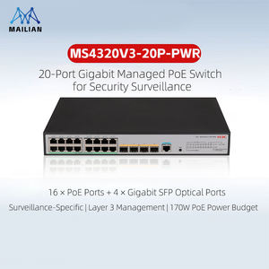 Commutateurs de sécurité nouvelle génération H3C série MS4320V3, Full Gigabit, Uplink 10G, PoE, Commutateur réseau de virtualisation IRF2 - Product Image 3