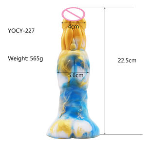 YOCY Gigantische realistische Silikon Erotik Anal Plug Alien Tier Wolf Knoten Penis Dildos mit Saugnapf für Frauen - Product Image 3