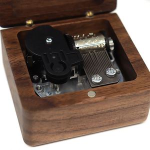 Wholesale Mini Wood Mechanism <b>Music</b> <b>Boxes</b> with Customizable LOGO for Gifts - Product Image 4