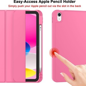 Porte-crayon en PU à trois volets pour <span class=keywords><strong>iPad</strong></span> Air 11 pouces 7e/6e génération 2025/2024 Air 5e/4e 10.9 pouces 2022/2020 - Product Image 4