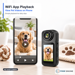 กล้องบันทึกวิดีโอสำหรับสัตว์เลี้ยงแบบสวมใส่ได้ รองรับ WiFi ความละเอียด 2.7K กล้องแอคชั่นสำหรับกีฬาพร้อมเซ็นเซอร์ CMOS - Product Image 4