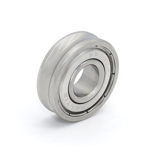 Rueda Guía de Rodamiento de Bolas de Ranura Profunda de Acero Inoxidable Totalmente Metálica en Forma de U Directo de Fábrica 10*26*8mm Rodillo para Cuerda - Product Image 3