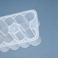 Boîte de protection transparente rectangulaire en PP lavable pour l'emballage de bouteilles
