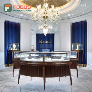 Vitrina de Vidrio para Joyería con Iluminación LED de Alta Calidad, Mostrador de Joyería de Madera, Mostrador de Exhibición de Joyería Moderno y de Lujo - Product Image 3