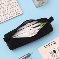 Trousse à crayons cylindrique moderne en tissu Oxford imperméable avec fermeture éclair, personnalisable avec logo, pour l'école et le bureau, couleurs personnalisées pour enfants, vente en gros