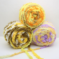 Dimuni 100% Polyester 3ply Towel Chunky Jumbo Chenille Yarn for Hand Knitting Crochet Towel Yarn