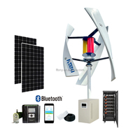 Système d'énergie éolienne solaire de 500 W, 1000 W, 3000 W, 5000 W, 10 kW, turbine éolienne verticale Vawt pour usage domestique, fabriqué en Chine
