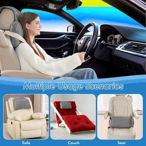 Oreiller de tête inclinable réglable en mousse à mémoire de forme déchiquetée, pour fauteuils inclinables, fauteuils, canapé, chaise de bureau, canapé, non rembourré - Product Image 6