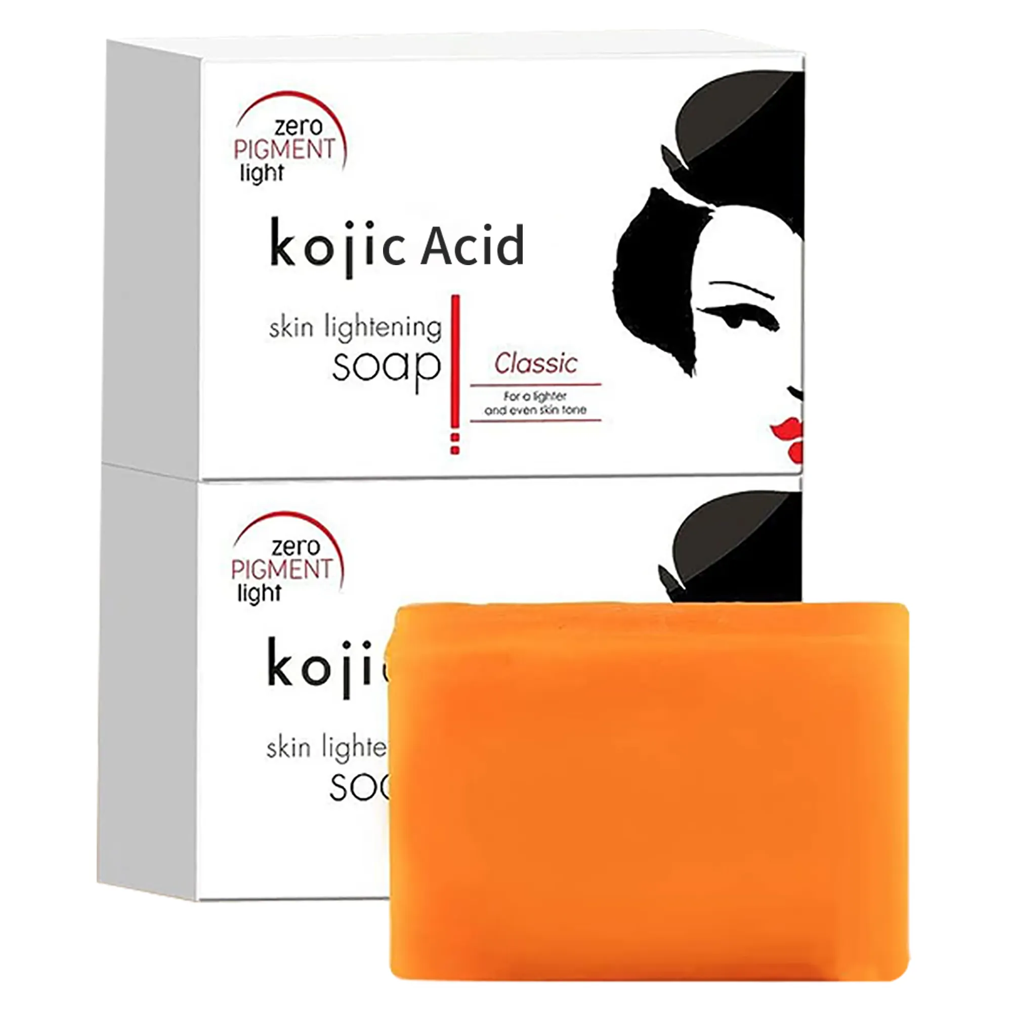 สบู่2023กรด tumeric และ Kojic Acid สบู่กรด Kojic บริสุทธิ์สบู่ผิวขาวกระจ่างใส