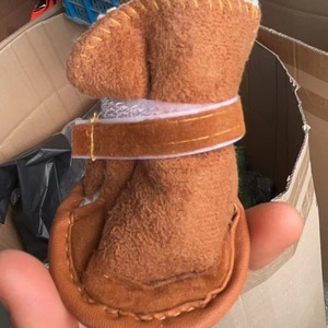 Pet Dog Shoes Cotton Autumn Winter Solid Color Cute Design For <b>Small</b> Dogs <b>Teddy</b> Chihuahua - Product Image 1