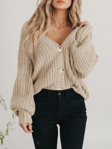Cardigan ample en acrylique tricoté épais pour <span class=keywords><strong>femme</strong></span>, doublé laine, ouvert sur le devant, à manches longues et boutonnage, coupe courte, avec possibilité de personnalisation - Product Image 6