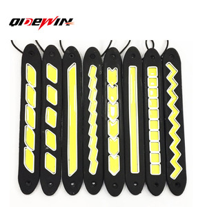Feux de jour LED COB flexibles QIDEWIN, feux de jour de voiture en silicone souple mince, utilisation générale - Product Image 1