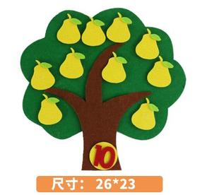 1-10 juguete educativo de <span class=keywords><strong>Montessori</strong></span> rompecabezas para niños hecho a mano DIY juguete jardín zanahoria Apple árbol encuentro enseñanza Digital - Product Image 5