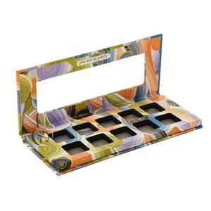 Factory Wholesale High-end Promotional Gift Silk Screen Printed Cosmetics Eyeshadow Palette <b>Makeup</b> <b>Box</b> with Custom Logo - Product Image 1