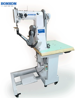 Machine à coudre plate haute vitesse HK-168 pour chaussures en cuir et chaussures de skate, avec point de bourdon et composants moteur intégrés