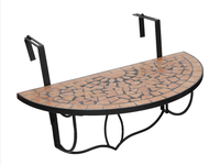 Table suspendue de balcon en céramique de mosaïque de jardin de patio extérieur