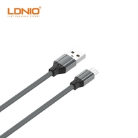Câble de charge USB LDNIO LS442 en gros pour accessoires mobiles Micro Type-C, câble USB magnétique à charge rapide