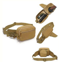 Sac banane tactique multifonctionnel imperméable Molle pour activités de plein air, cyclisme, camping, chasse, entraînement CS