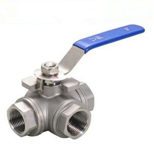 Stainless Steel 3way Thread <strong>Ball</strong> <strong>Valve</strong> - Product Image 1