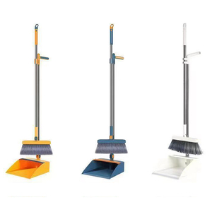 Bộ dụng cụ vệ sinh nhà cửa 2 trong 1, cán dài, chổi và chổi xúc rác xoay 180 độ, bộ chổi và xúc rác đứng - Product Image 2