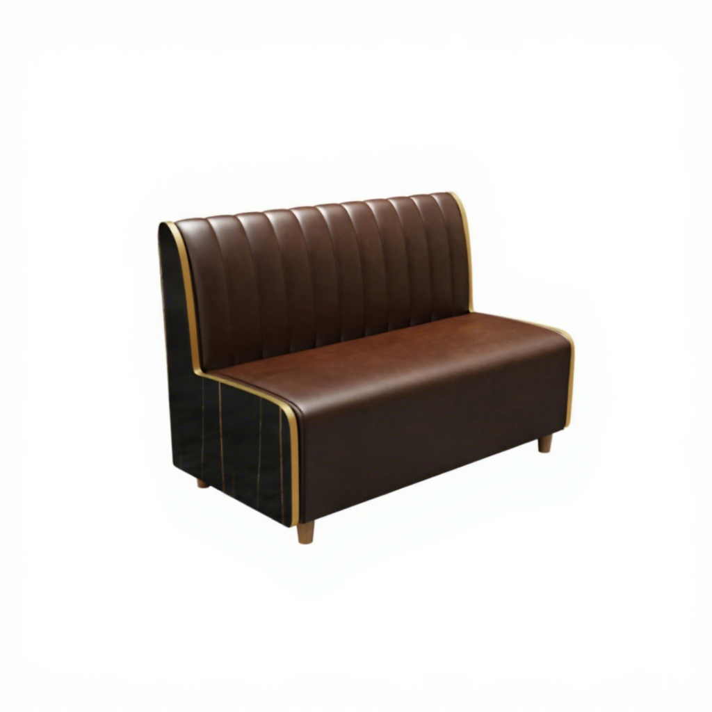 Cabina de 120 cm, color marrón.