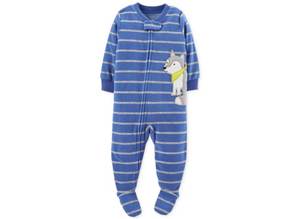 Combinaison en polaire pour bébés garçons avec broderie appliquée, vente en gros - Product Image 4