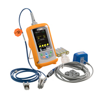 Veterinary Handheld Mainstream Capnography CO2 Sensor for Dogs and Cats with 2.8" Color Display 4800mAh Battery Reusable
