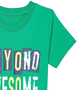 Nhà Máy Giá Thoáng Khí Tùy Chỉnh In Cotton T-Shirt Cho Bé Trai Ngắn Tay Áo Mùa Hè 100% Cotton Dệt Kim - Product Image 4