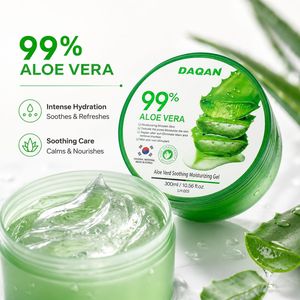 DAQAN Gel Hidratante y Calmante de <span class=keywords><strong>Aloe</strong></span> <span class=keywords><strong>Vera</strong></span> al 99%, 300 ml, Gel Refrescante para el Cuidado de la Piel - Product Image 1