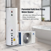 Puremind chauffe-eau électrique, Source d'air, pompe à chaleur, Type fendu, réservoir d'eau 200L
