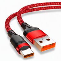 Câble de synchronisation de données Type-C 3A à charge rapide, 1M/2M, en PVC coloré tressé en nylon, conducteur en cuivre pur, pour mobile - Vente en gros usine