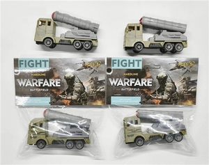 Tire hacia atrás Vehículo de ingeniería militar Pequeño camión del ejército Estilo militar Construcción <span class=keywords><strong>CarToy</strong></span> - Product Image 3